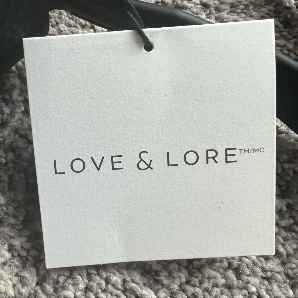 NWT Love & Lore Vegan Leather Black Bag - Picture 16 of 17